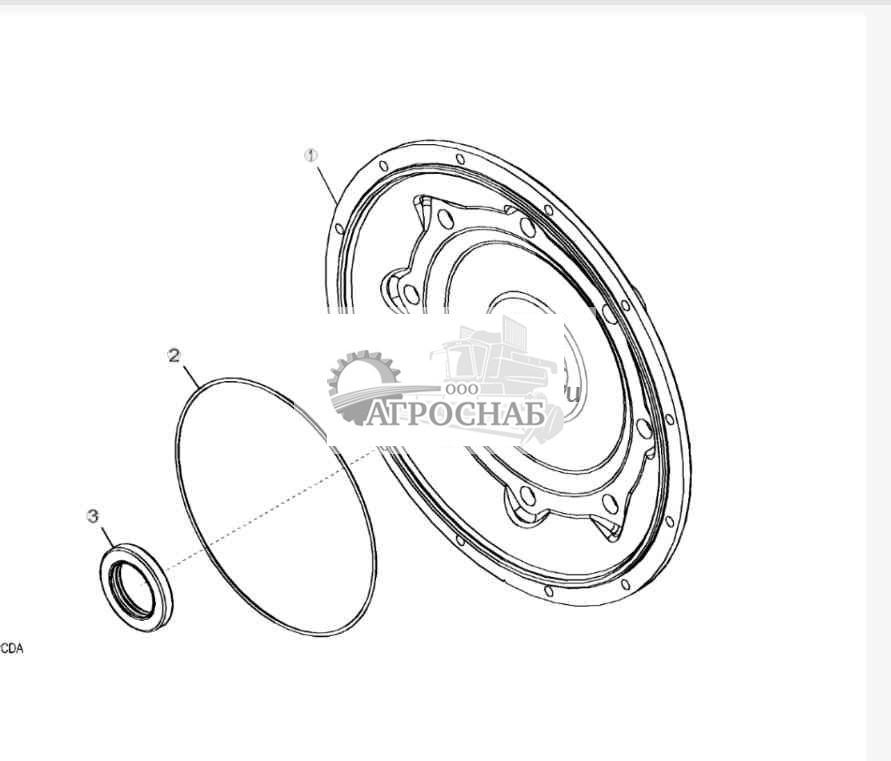 YZ101891 Узел корпуса маховика 